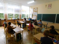 Spotkanie terapeutyczne dla uczniów klas 1-3 w Szkole Podstawowej w Czartowczyku